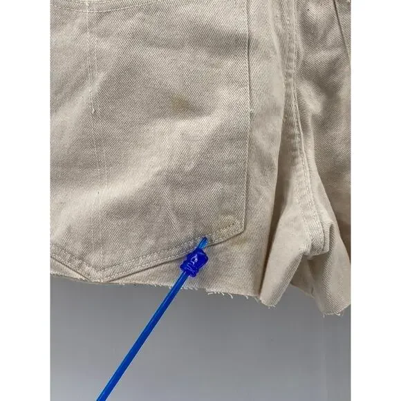 WALKER WEAR Men's Beige Four-Pocket Raw-Hem Chino Shorts SZ 34 - Picture 7 of 10